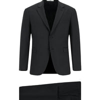 Dark Anthracite 7 Drop Slim Fit Patterned Suit