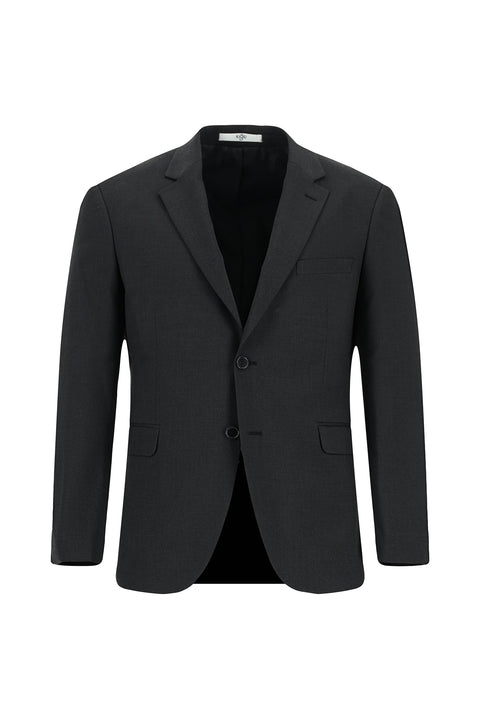 Dark Anthracite 7 Drop Slim Fit Patterned Suit