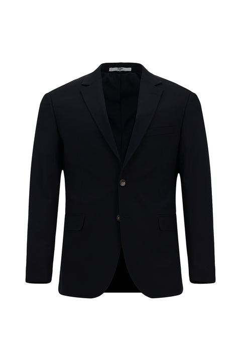 Dark Navy 6 Drop Regular Fit Standard Cut Patterned Suit