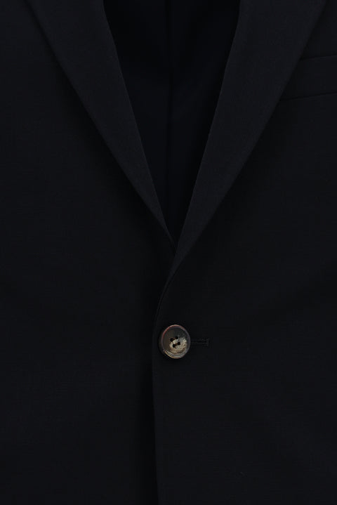 Dark Navy 6 Drop Regular Fit Standard Cut Patterned Suit