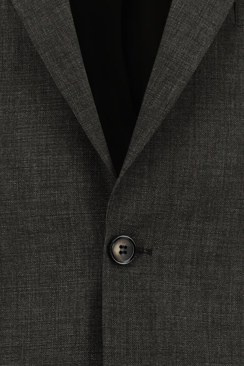 Dark Brown 4-Drop Relaxed Fit Patterned Suit