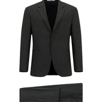 Medium Anthracite 6 Drop Regular Fit Standard Cut Patterned Suit