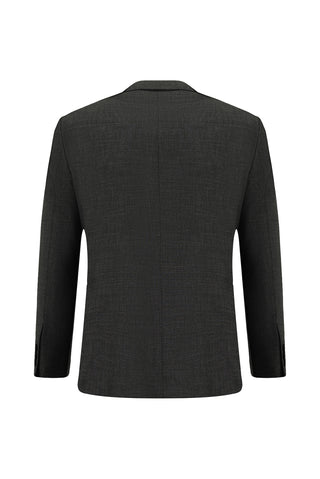  Orta Antrasit 4 Drop Relaxed Fit Rahat Kesim Desenli Takım Elbise