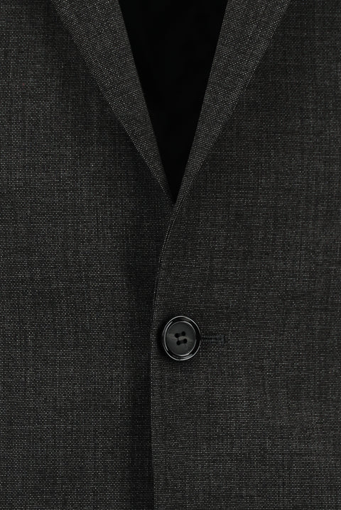 Medium Anthracite 6 Drop Regular Fit Standard Cut Patterned Suit