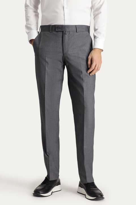 Light Gray 8-Drop Muscle Fit Long Athletic Cut Suit