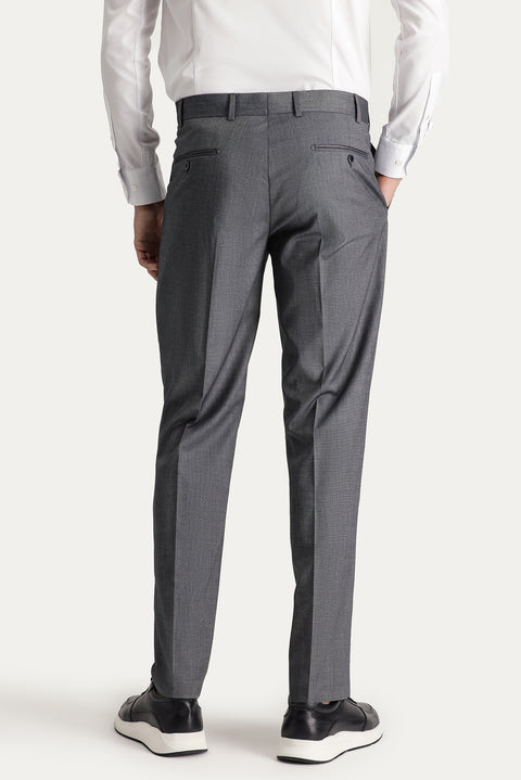Light Gray 8-Drop Muscle Fit Long Athletic Cut Suit
