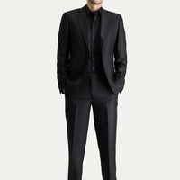 Black 8 Drop Muscle Fit Long Athletic Cut Suit