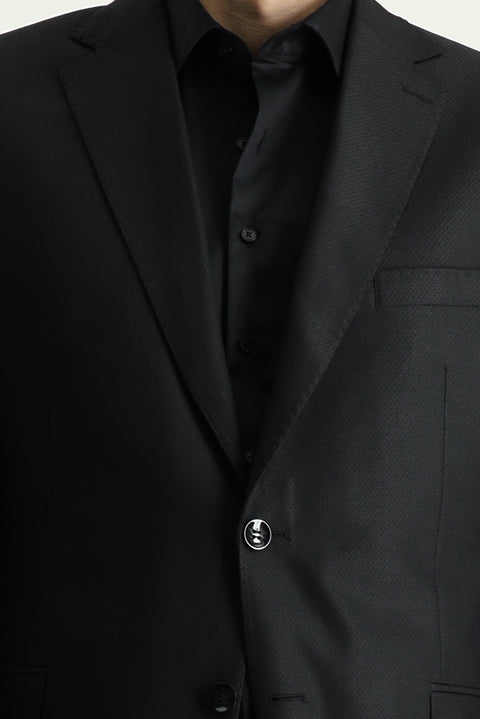 Black 8 Drop Muscle Fit Long Athletic Cut Suit