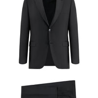 Black 7 Drop Slim Fit Narrow Cut Suit