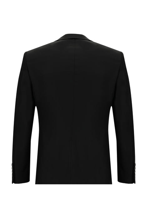 Black 7 Drop Slim Fit Narrow Cut Suit