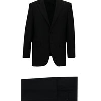 Black 4-Drop Relaxed Fit Suit