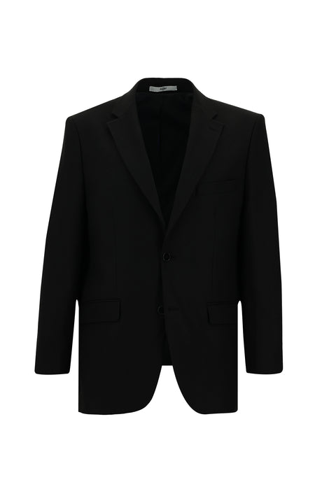 Black 4-Drop Relaxed Fit Suit
