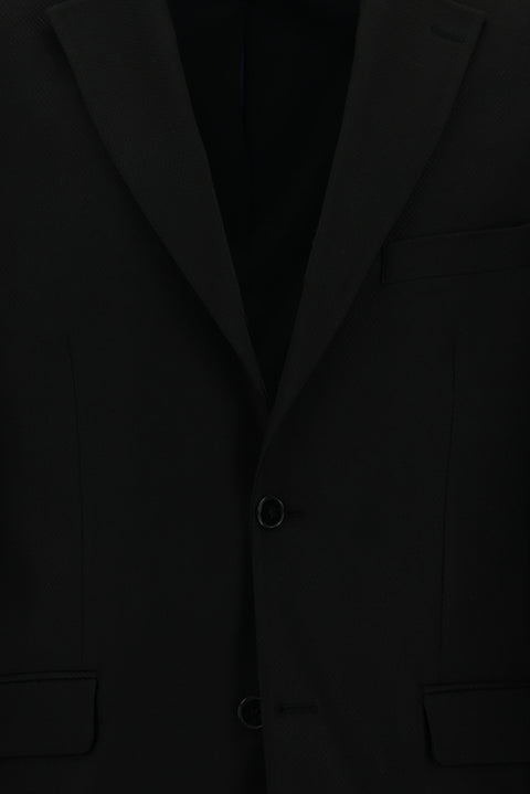 Black 4-Drop Relaxed Fit Suit