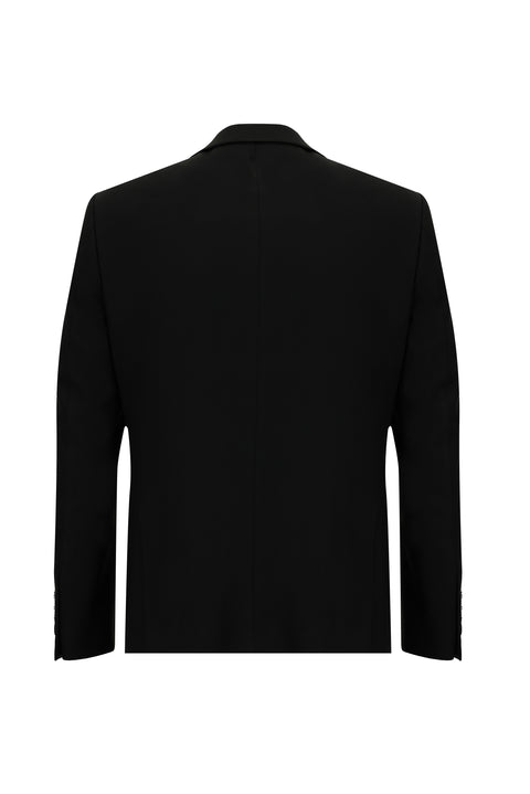 Black 6-Drop Regular Fit Standard Cut Suit