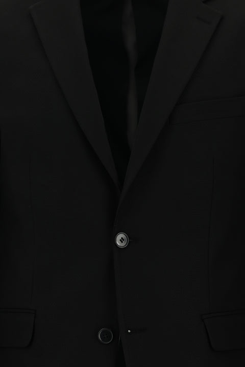 Black 6-Drop Regular Fit Standard Cut Suit