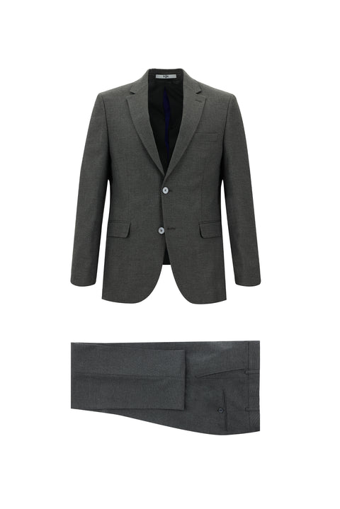 Dark Gray 6-Drop Regular Fit Standard Cut Suit
