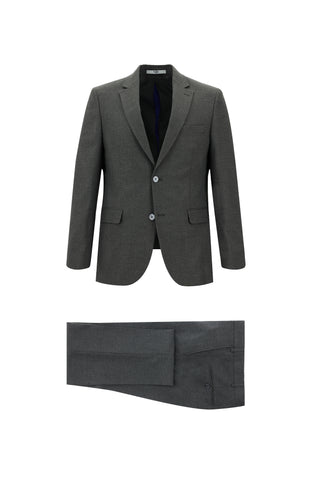  Koyu Füme 7 Drop Slim Fit Dar Kesim Takım Elbise