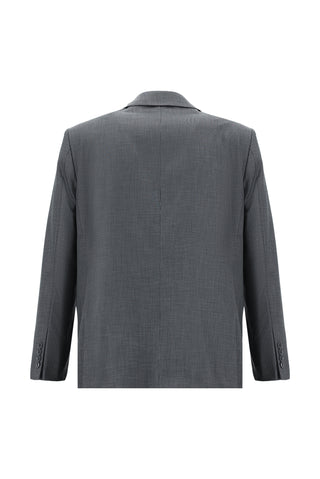  Orta Füme 4 Drop Relaxed Fit Rahat Kesim Desenli Takım Elbise