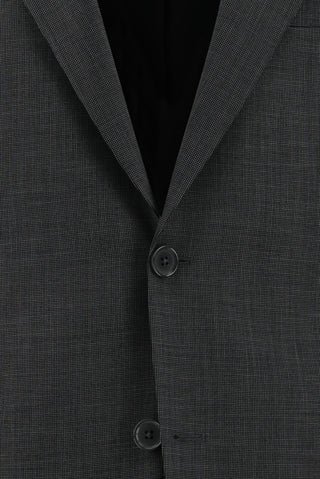  Orta Füme 4 Drop Relaxed Fit Rahat Kesim Desenli Takım Elbise