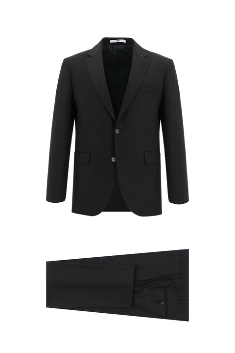 Black 7 Drop Slim Fit Narrow Cut Suit