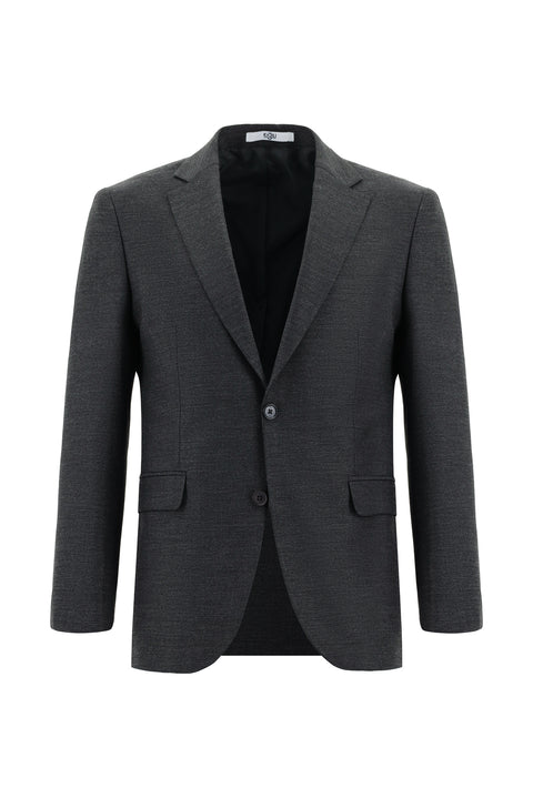 Orta Füme 7 Drop Slim Fit Dar Kesim Takım Elbise