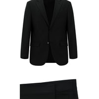 Black 4-Drop Relaxed Fit Suit