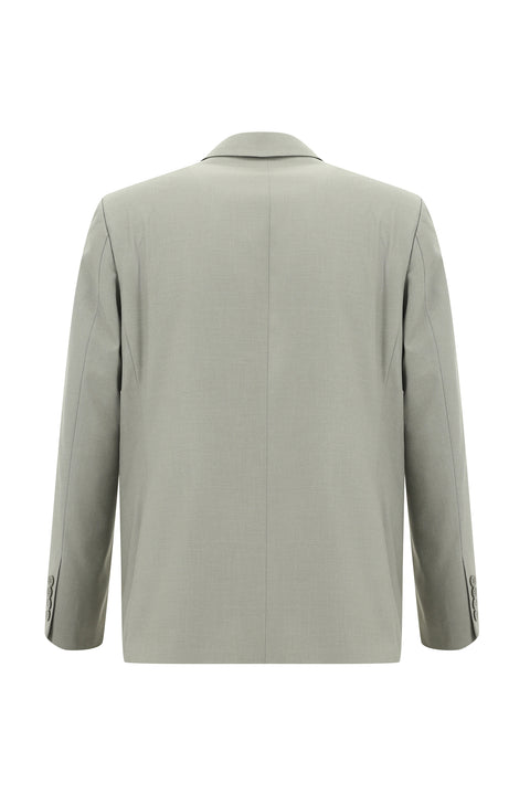 Light Gray 8 Drop Muscle Fit Long Athletic Cut Suit