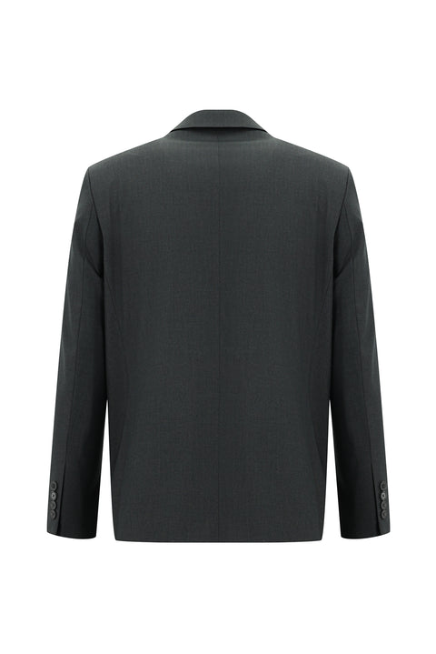 Dark Gray 4-Drop Relaxed Fit Suit