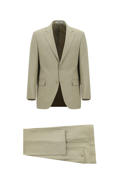 Light Beige 6 Drop Regular Fit Standard Cut Suit