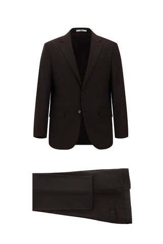  Koyu Bordo 4 Drop Relaxed Fit Rahat Kesim Takım Elbise
