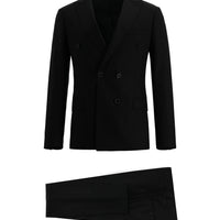 Black 7 Drop Super Slim Fit Extra Narrow Cut Double-Breasted Suit