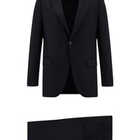 Black 6-Drop Regular Fit Standard Cut Suit