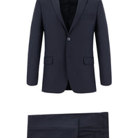 Koyu Lacivert 7 Drop Super Slim Fit Eksra Dar Kesim Takım Elbise