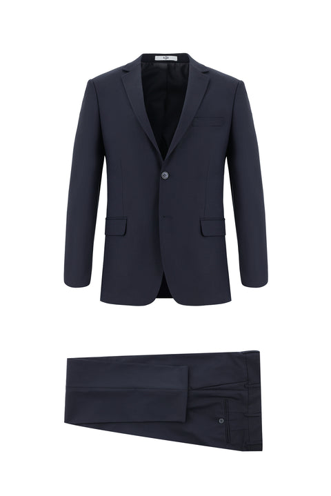 Koyu Lacivert 7 Drop Super Slim Fit Eksra Dar Kesim Takım Elbise