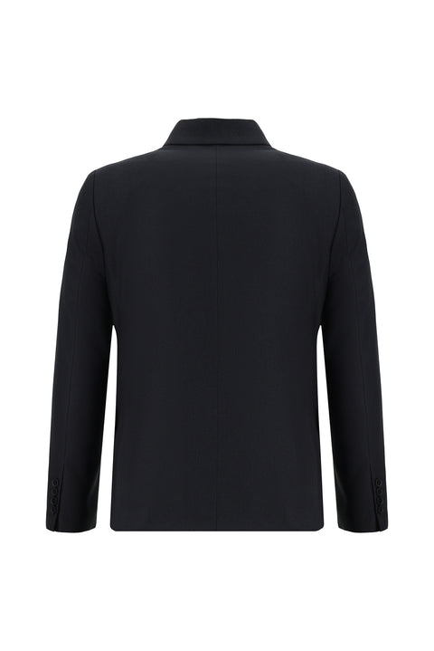 Koyu Lacivert 7 Drop Slim Fit Dar Kesim Desenli Kruvaze Takım Elbise