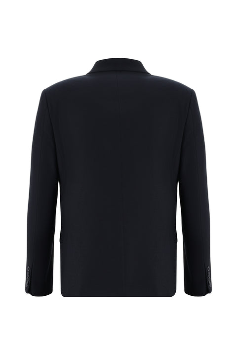 Dark Navy 6 Drop Regular Fit Standard Cut Patterned Double-Breasted Suit