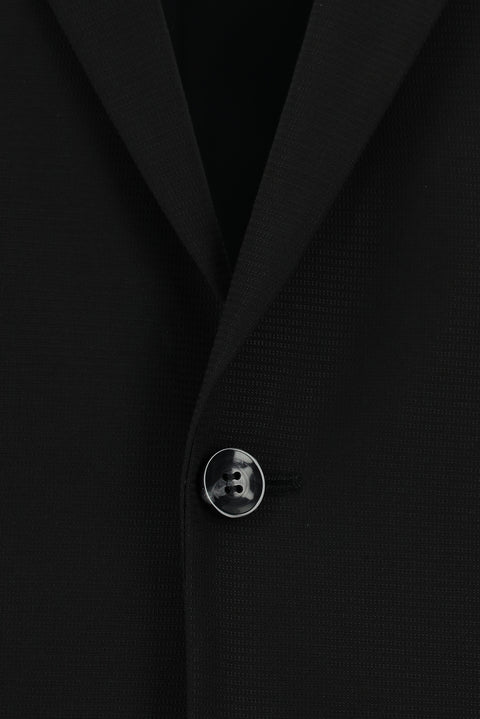 Black 6-Drop Regular Fit Standard Cut Suit
