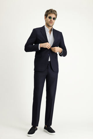  Koyu Lacivert 7 Drop Slim Fit Dar Kesim Takım Elbise