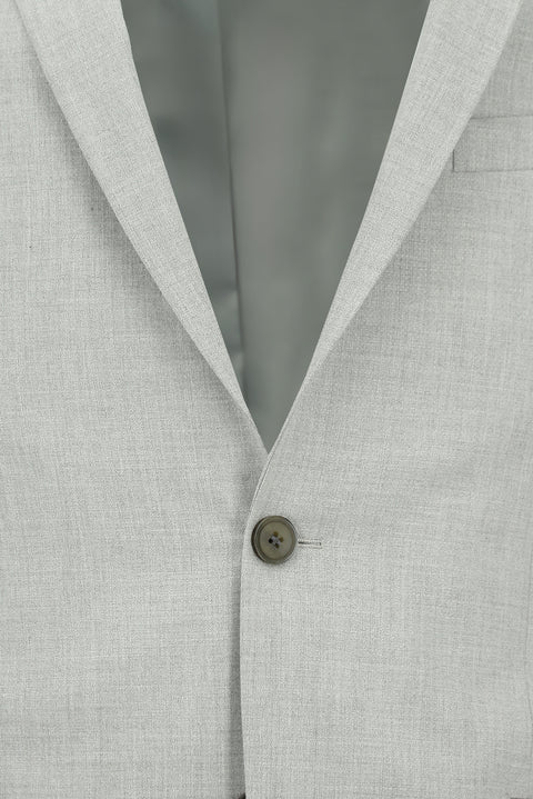 Light Grey 7 Drop Super Slim Fit Extra Narrow Cut Patterned Suit