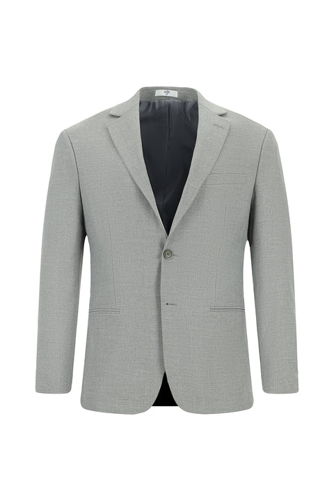 Medium Grey 7 Drop Super Slim Fit Extra Narrow Cut Patterned Suit