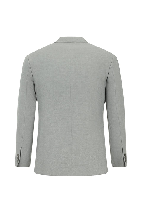 Medium Grey 7 Drop Super Slim Fit Extra Narrow Cut Patterned Suit