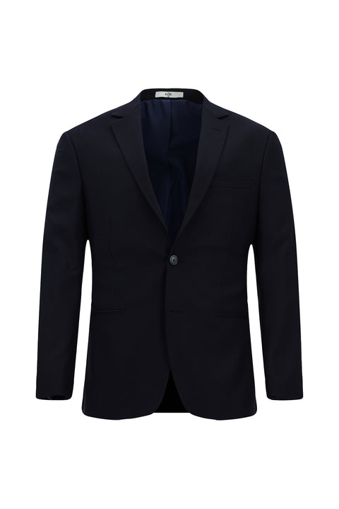 Orta Lacivert 7 Drop Super Slim Fit Eksra Dar Kesim Desenli Takım Elbise
