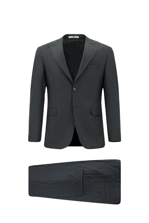 Medium Gray 6 Drop Regular Fit Standard Cut Suit