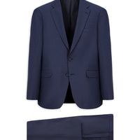 Medium Navy 7 Drop Slim Fit Suit with Elastic Waistband