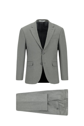  Koyu Antrasit 7 Drop Slim Fit Dar Kesim Beli Lastikli Takım Elbise