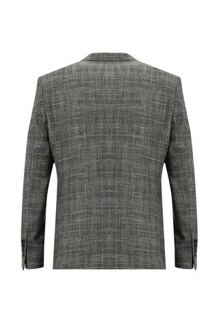  Koyu Füme 7 Drop Slim Fit Dar Kesim Kombinli Yelekli Takım Elbise