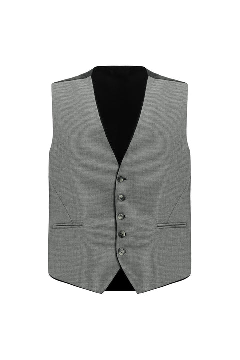Koyu Füme 6 Drop Regular Fit Standart Kesim Kombinli Yelekli Takım Elbise