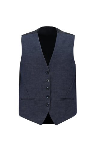  Orta Lacivert 6 Drop Regular Fit Standart Kesim Kombinli Yelekli Takım Elbise