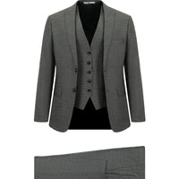Light Gray 7 Drop Super Slim Fit Extra Narrow Cut Suit with Vest