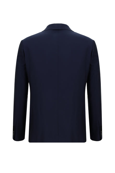 Dark Navy 7 Drop Slim Fit Suit with Vest